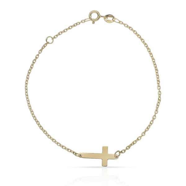 Pulsera oro 18kl cruz
