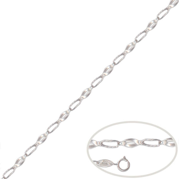 Pulsera oro blanco 18kl