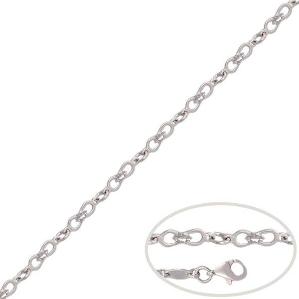 Pulsera oro blanco 18kl infinitos