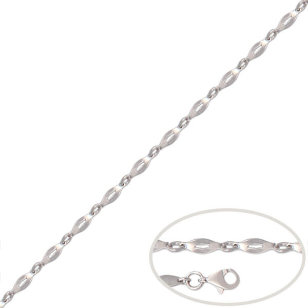 Pulsera oro blanco 18kl