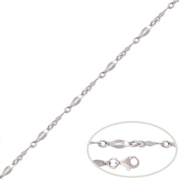 Pulsera oro blanco 18kl