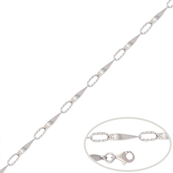 Pulsera oro blanco 18kl