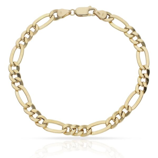 Pulsera oro 18kl 3x1 - 6mm