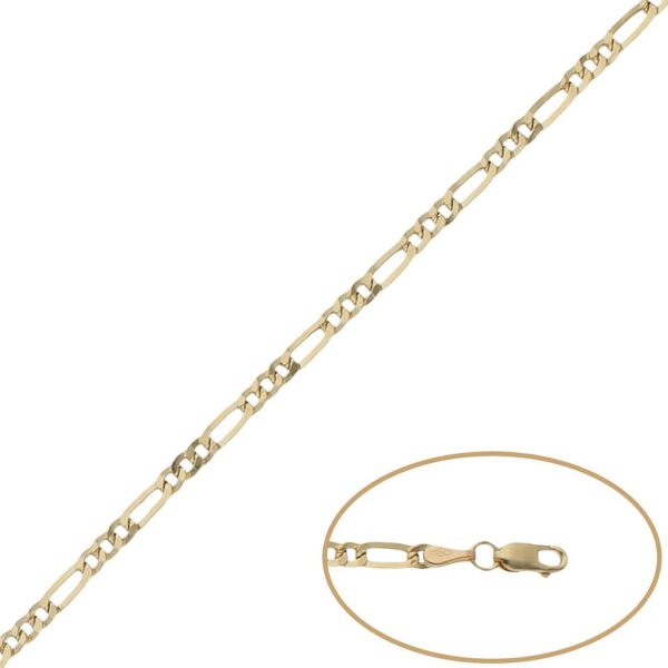 Pulsera oro 18kl 3x1 - 3mm