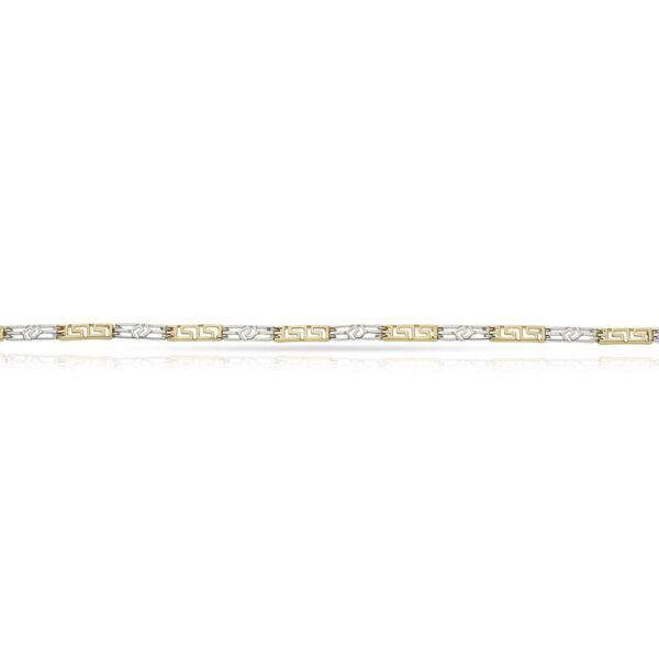 Pulsera oro 18kl bicolor
