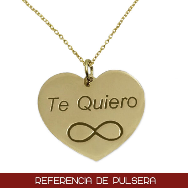 Pulsera oro 18kl corazon