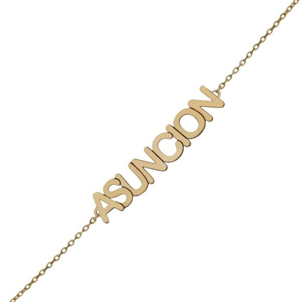 Pulsera oro 18kl nombre pequeño