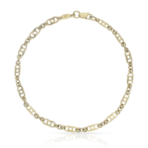 Pulsera oro 18kl tallada - 3.50mm