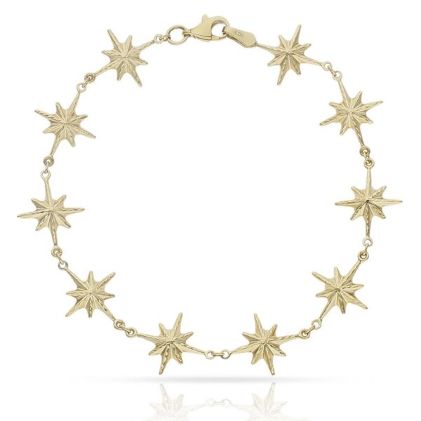 Pulsera oro 18kl rosa de los vientos - 12mm