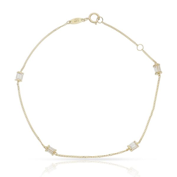 Pulsera oro 18kl circonitas