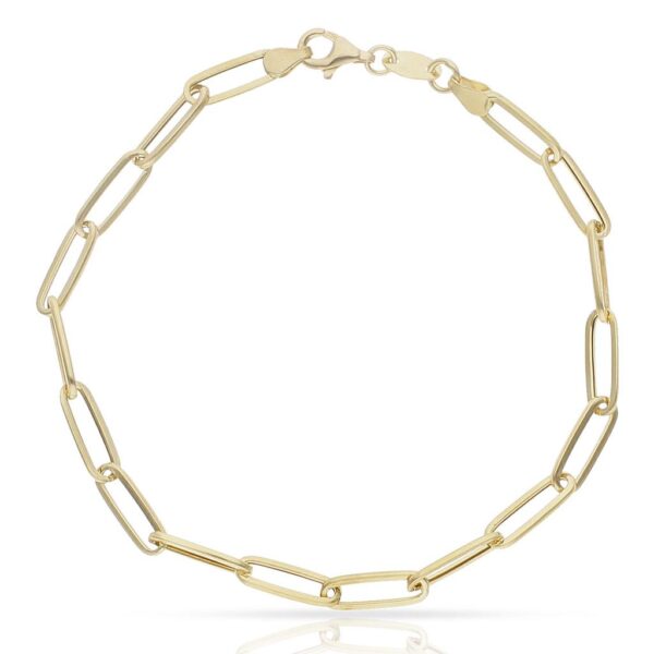 Pulsera oro 18kl eslabones ovalados - 4.50mm