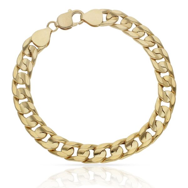 Pulsera oro 18kl barbada - 9mm