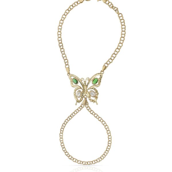 Pulsera oro 18kl dedo mariposa