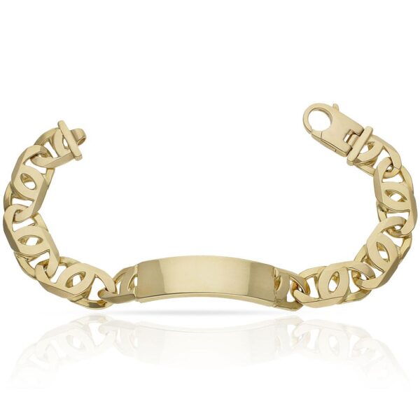 Pulsera oro 18kl fundida placa