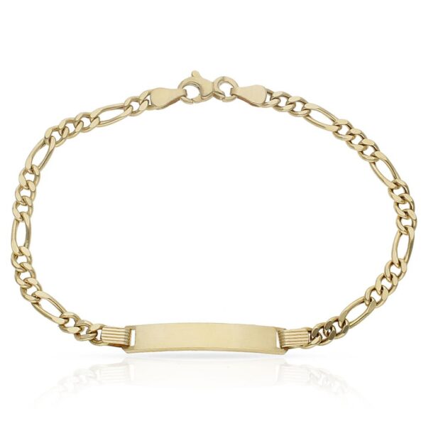 Pulsera oro 18kl - 3x1 placa