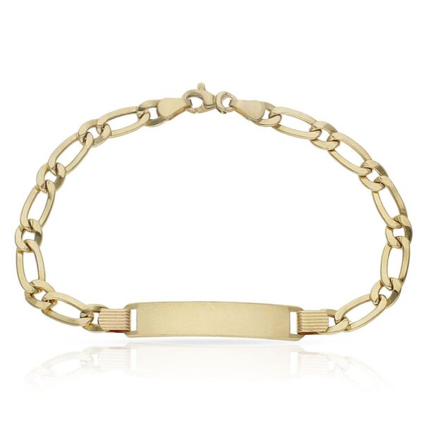 Pulsera oro 18kl - 1x1 placa