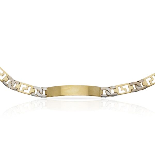 Pulsera oro 18kl fundida placa