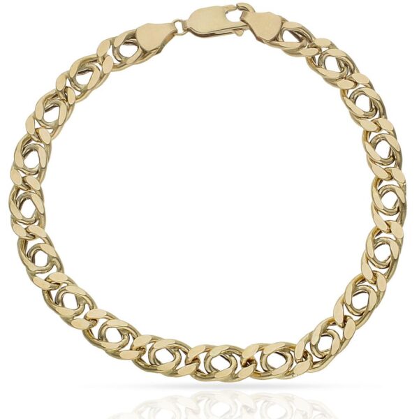 Pulsera oro 18kl hueca