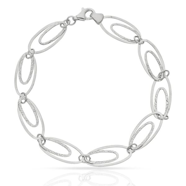 Pulsera oro blanco 18kl