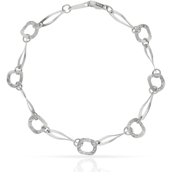 Pulsera oro blanco 18kl