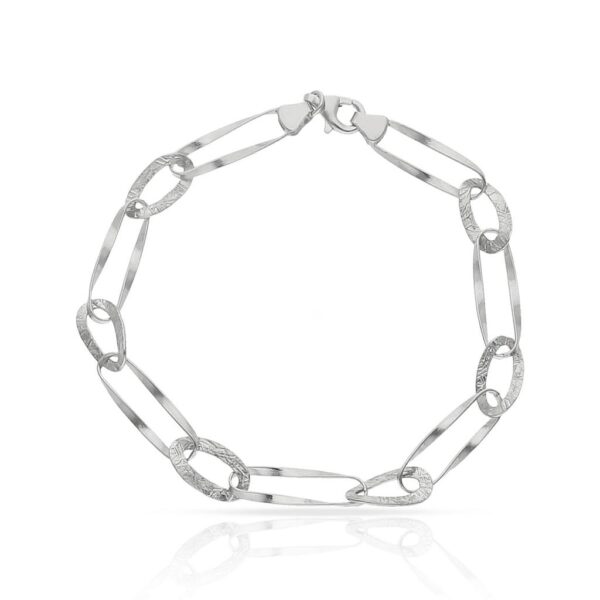 Pulsera oro blanco 18kl