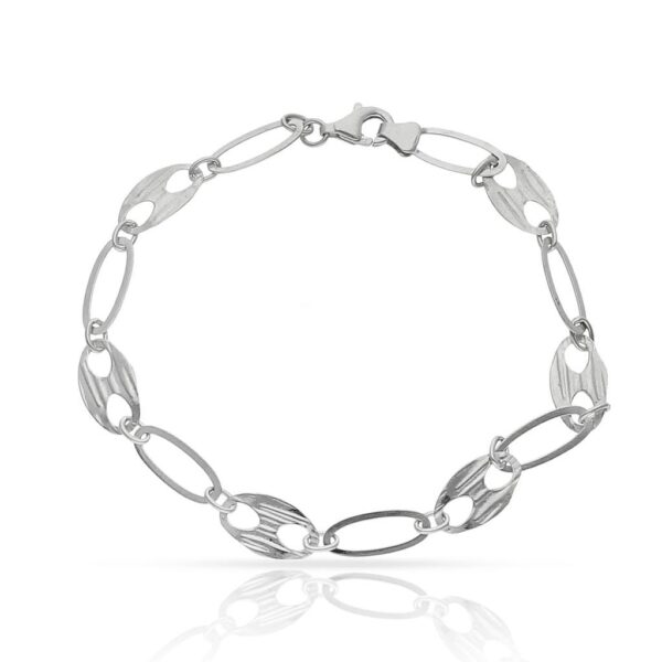 Pulsera oro blanco 18kl
