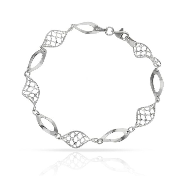 Pulsera oro blanco 18kl