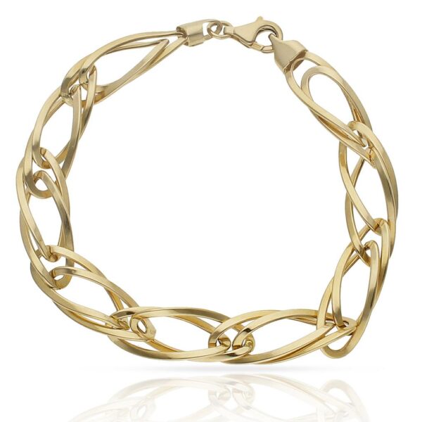 Pulsera oro 18kl hueca