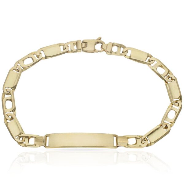 Pulsera oro 18kl fundida placa
