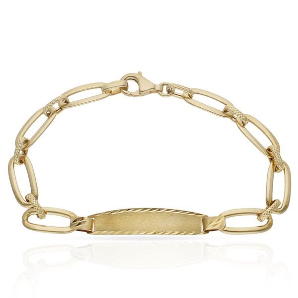 Pulsera oro 18kl placa