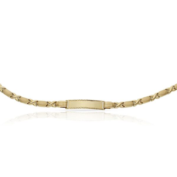 Pulsera oro 18kl placa