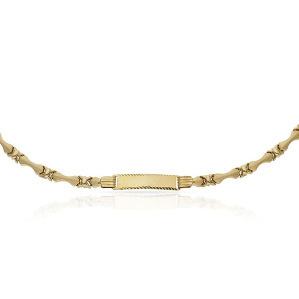 Pulsera oro 18kl placa
