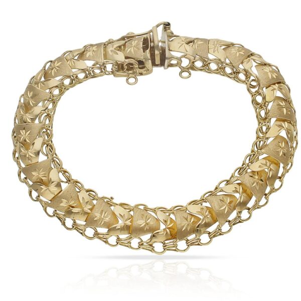 Pulsera oro 18kl princesa - 11mm *** retirado de catalogo ***