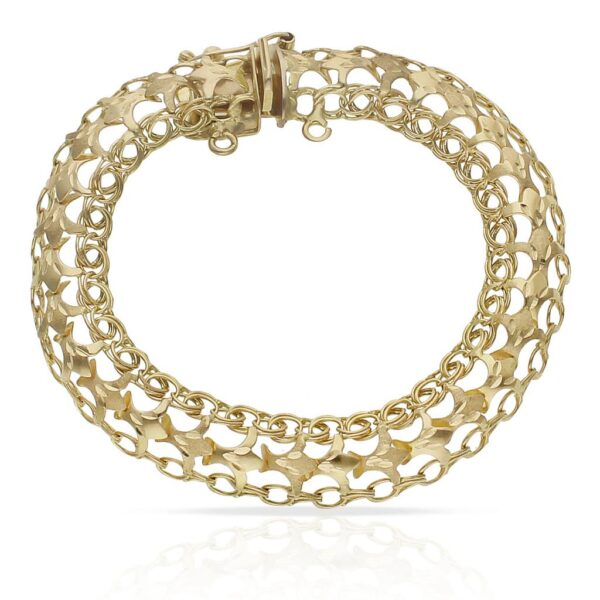 Pulsera oro 18kl princesa - 11mm
