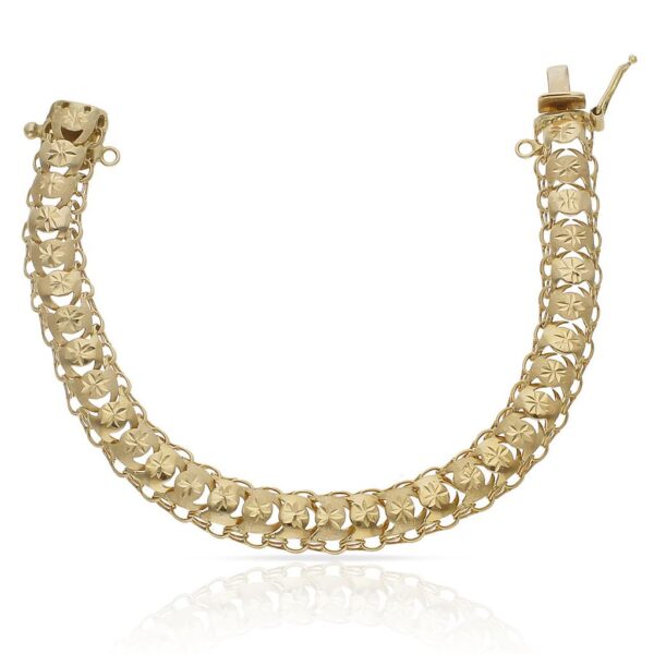 Pulsera oro 18kl princesa - 10mm