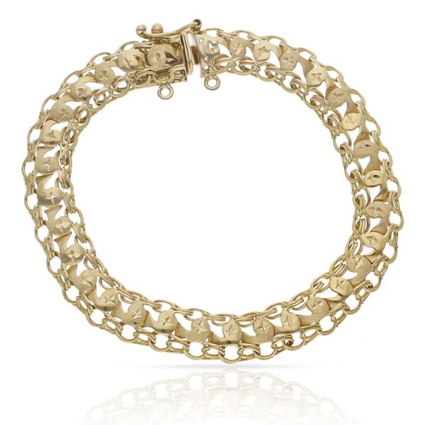 Pulsera oro 18kl princesa - 9mm