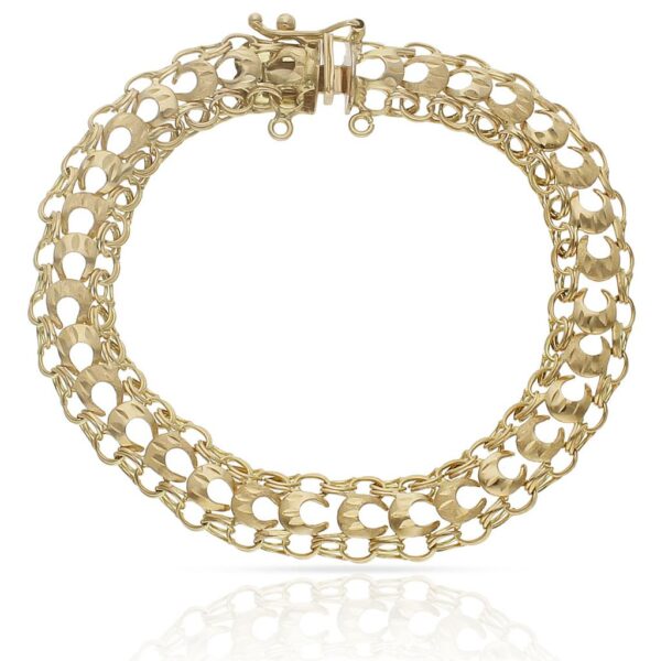 Pulsera oro 18kl princesa - 10mm