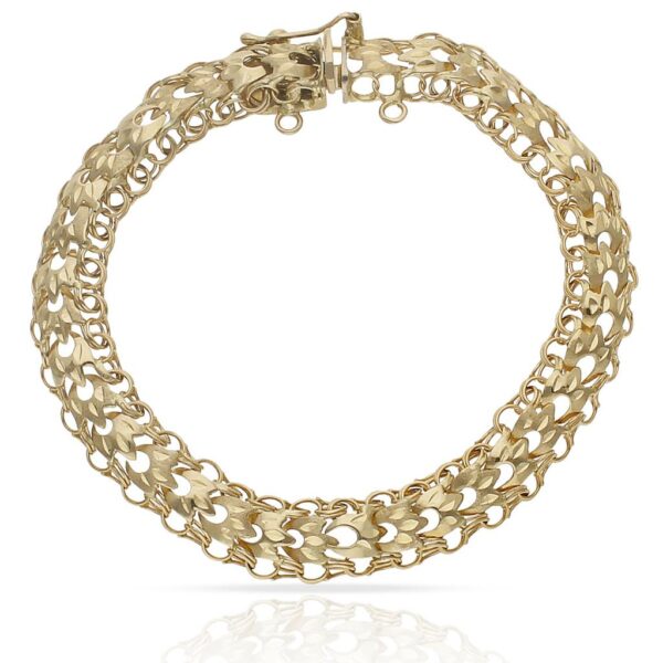 Pulsera oro 18kl princesa - 9mm