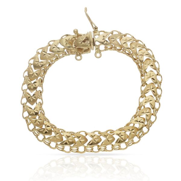 Pulsera oro 18kl princesa - 9mm