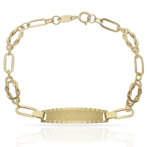 Pulsera oro 18kl placa