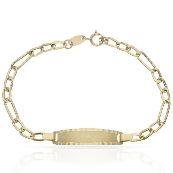 Pulsera oro 18kl placa