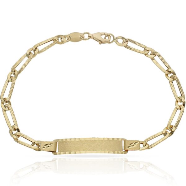 Pulsera oro 18kl con placa