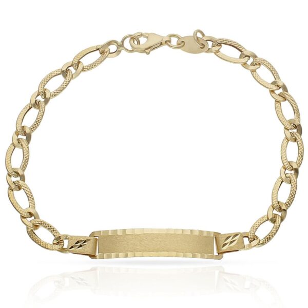 Pulsera oro 18kl placa