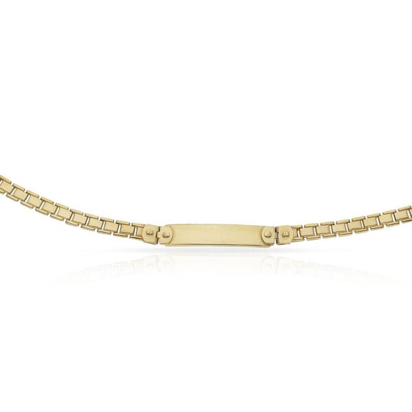 Pulsera oro 18kl placa