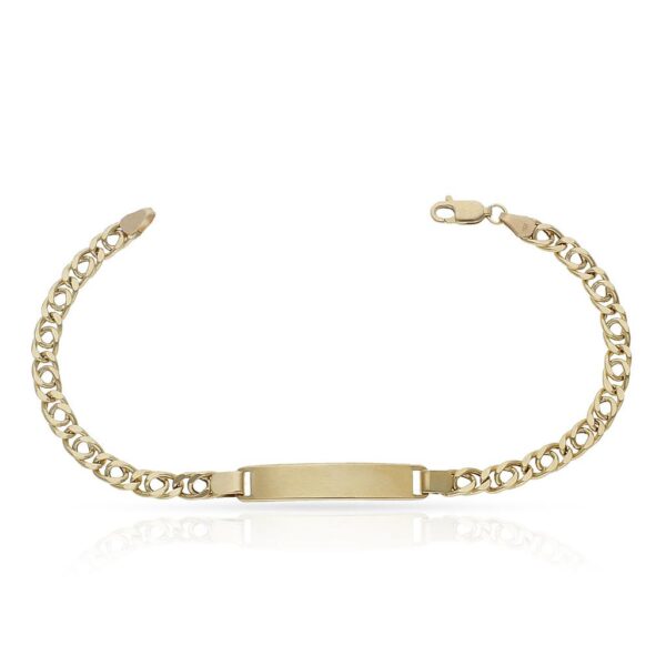 Pulsera oro 18kl barbada doble