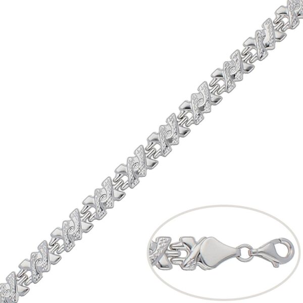 Pulsera oro blanco 18kl