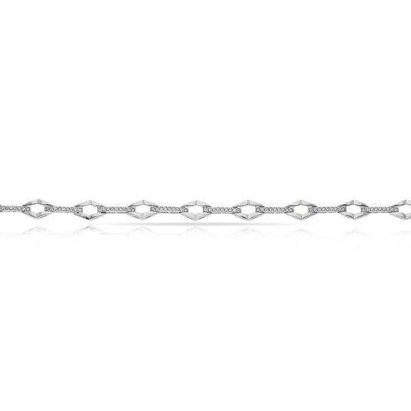 Pulsera oro blanco 18kl circonitas