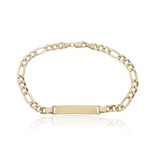 Pulsera oro 19kl 3x1 con placa