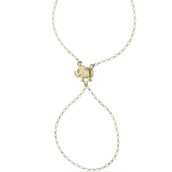 Pulsera oro 18kl dedo elefante