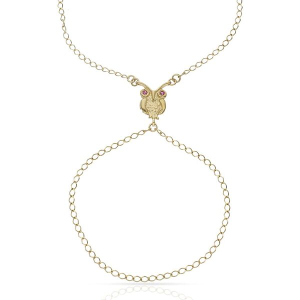 Pulsera oro 18kl dedo buho